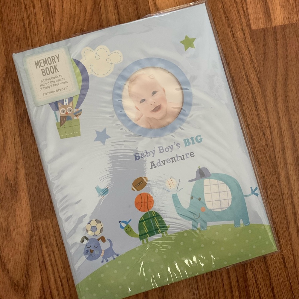 Stepping Stones Baby boy 0-5 years old memory book